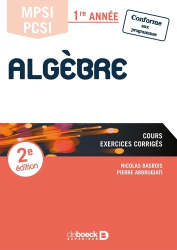 Algèbre MPSI/PCSI 1re année