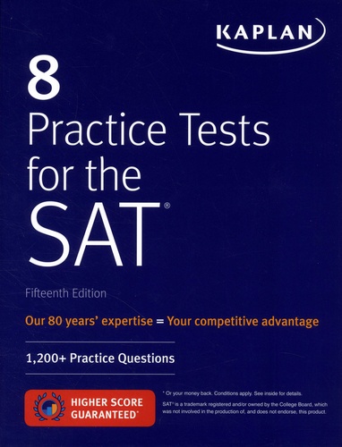 8 Practice Tests for the SAT  - 1,200+ Practice Questions