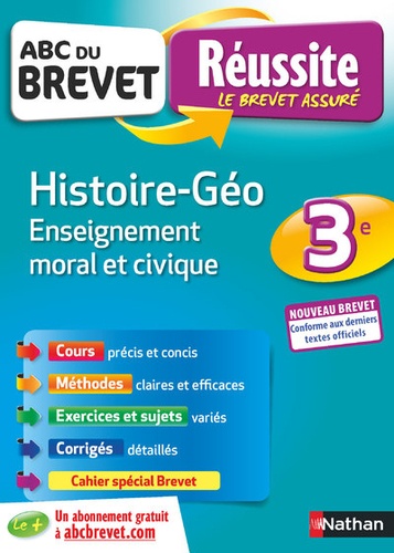Histoire-Géographie, Enseignement moral et civique 3e