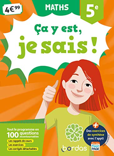 Ça y est, je sais ! - Maths 5e - Ed 2019