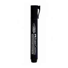 Marqueur Permanent Faber Castell Noir Ronde