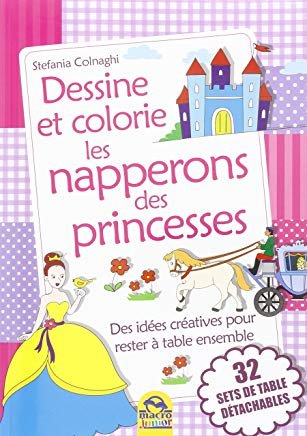 Dessine et colorie les napperons des princesses