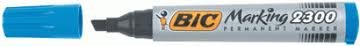 Marqueur permanent Bic Marking 2300  - Bleu - Pointe biseau - Unité