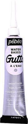 Peinture pour tissus Pébéo Gutta 20ml Argent