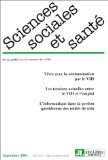 Revue sciences sociales et santé, volume 19, numéro 3, septembre 2001