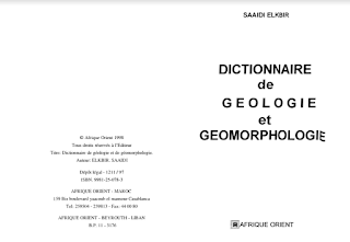 Dictionnaire de Géologie et de Géomorphologie