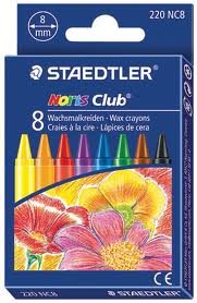 Crayon de cire Staedtler Norisclub - étui carton de 8