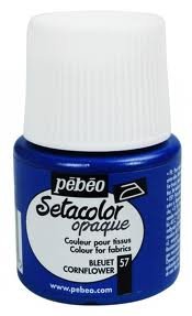 Peinture pour tissu Pébéo Setacolor 45ml Bleu