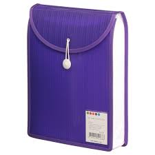 Porte Document Foldermate Top load  - A4 - Violet - Fermeture ficelle