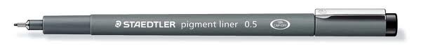 Stylos-feutres Staedtler Pigment liner  - Noir - Unité - 0,5