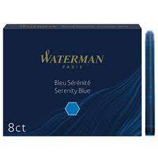 Cartouche d'encre Waterman Bleue Grande