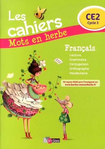 Français CE2 Mots en herbe  - Les cahiers