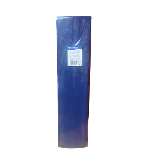 Papier Crépon 50*250 40G Bleu Marin Rèf 12406
