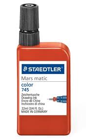Encre de chine Staedtler Marsmatic  - 22ml - Rouge