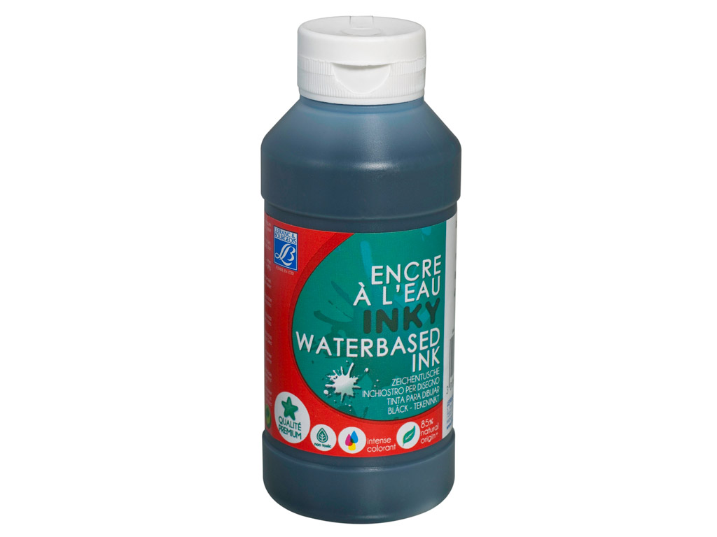 Encre à L'eau Dessin Noir 250ml