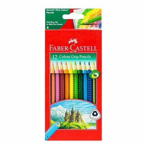 Crayons de Couleur Grip 12 Crayons