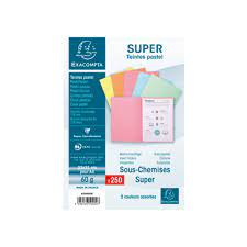 Sous-chemise Bulle Coloris 21*31 Paquet de 250