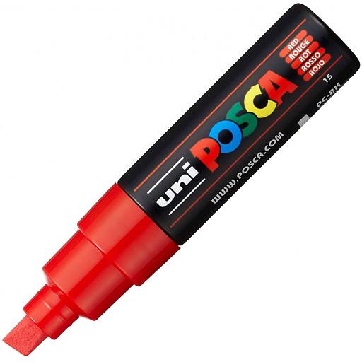 Marqueur Posca Rouge Pointe Large Biseautée
