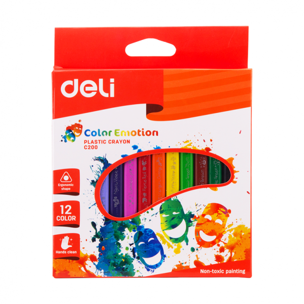 Crayons de cire Pastel Color Emotion - 12 Couleurs