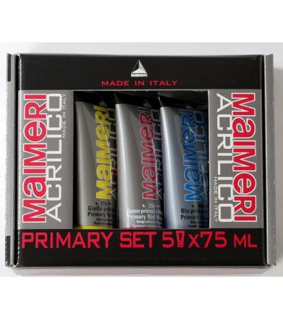 Peinture acrylique 5 tubes par paquet
