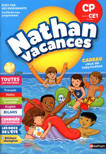 Nathan Vacances - du CP vers le CE1 6/7 ans
