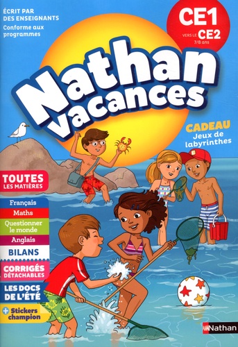 Nathan Vacances - du CE1 vers le CE2 7/8 ans