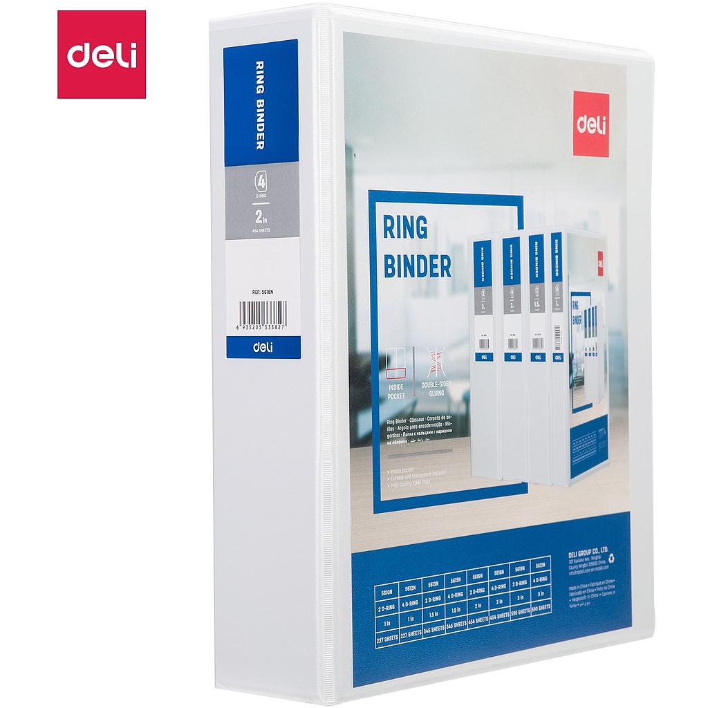 Classeur 4 anneaux blanc