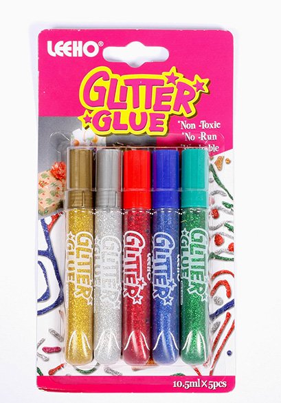Glitter Glue Paillette 5 Tube Leeho