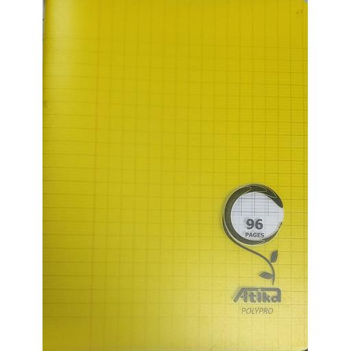 Cahier simple Polypro  - 17*22 - 96p - Séyès - 90g jaune