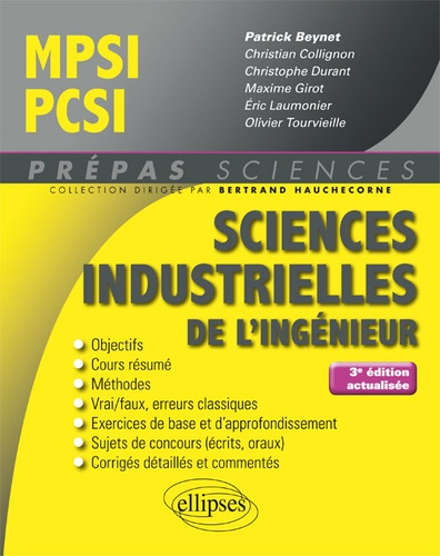 Sciences industrielles de l'ingénieur MPSI PCSI