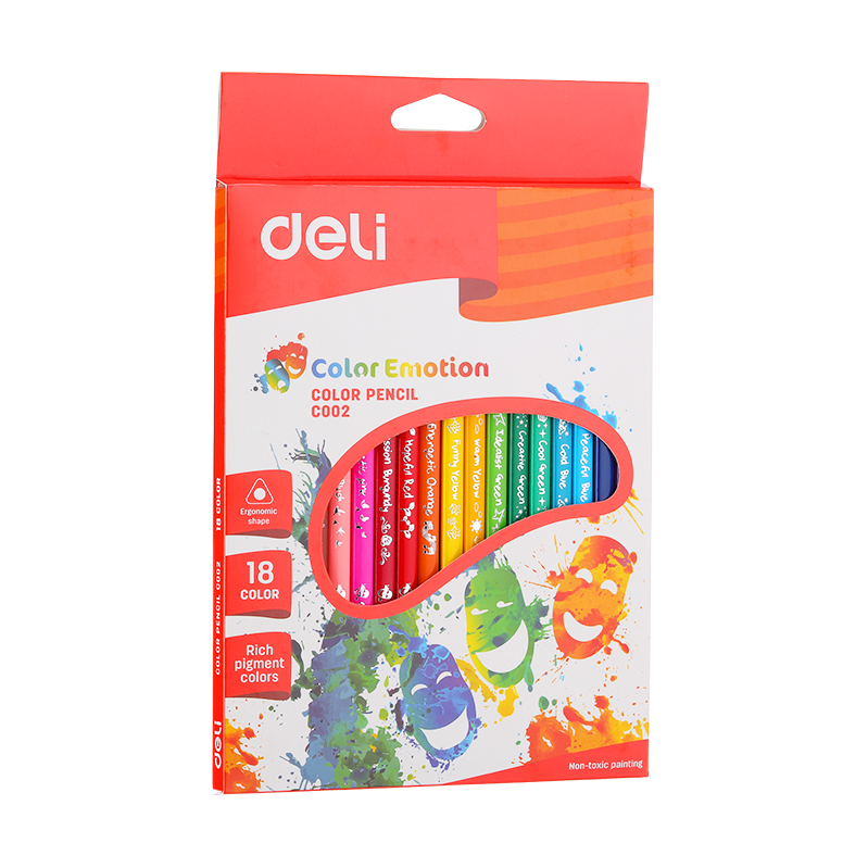 18 Crayons de couleur - Color Emotion