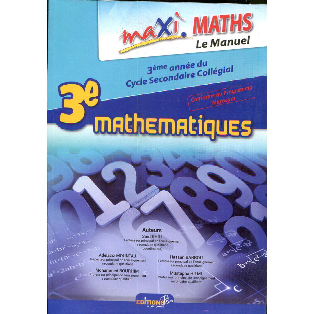 Maxi Maths 3AC Le Manuel - Conforme