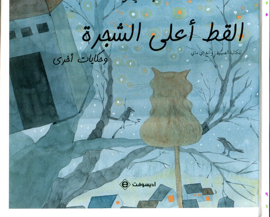 القط أعلى الشجرة