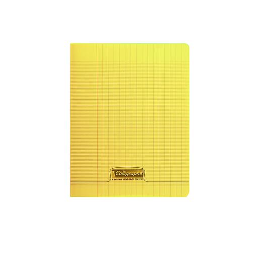 Cahier Piqué Séyès Polypro Jaune 96 P 17x22 70G Rèf 18124