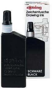 Encre de Chine Rotring 23ml - Noir