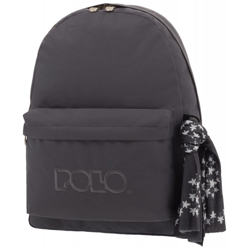 Sac à dos Polo +Scarf gris