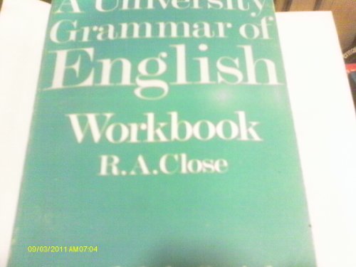 A University grammar of English Tome 2 : Workbook