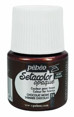 Peinture pour Tissu Pébéo Setacolor 45ml Chocolat Moiré