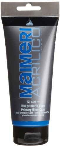 Peinture Acrylique 200ml - Bleu primaire cyan - 400