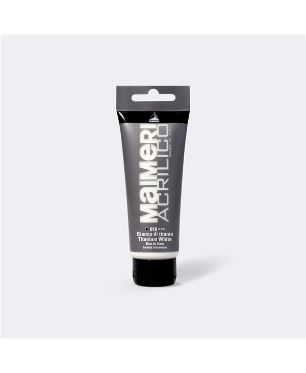 Peinture Acrylique 200 ml Blanc de Titan