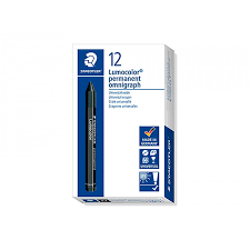 Boite de 12 Craies Noir Omnigraph