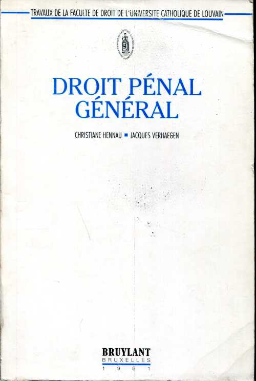 Droit pénal général
