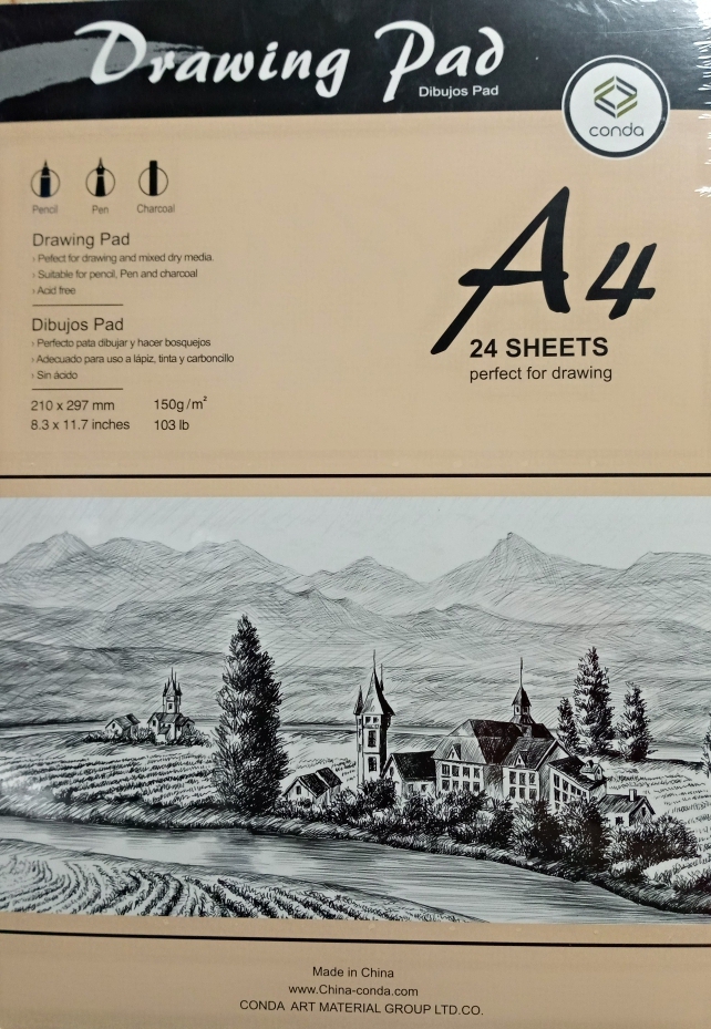 Papier Croquis A4 - 24  Feuilles