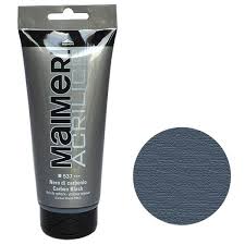 Peinture Acrylique 200 ml Noir de Carbone Ref:537