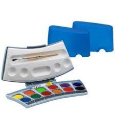 Peinture à l'aquarelle Procolor 12  - 12 pastilles - Boîte plastique