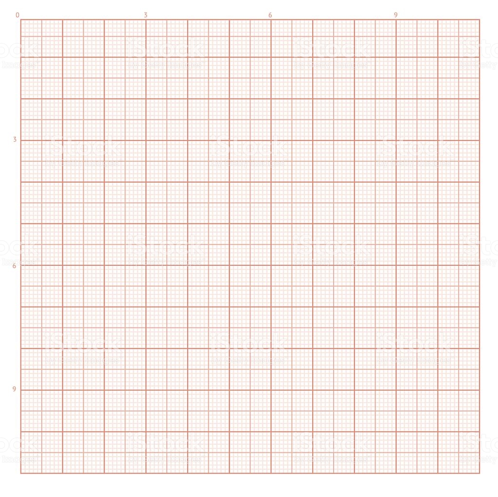 Papier milimétré  - A4 - pochette de 10