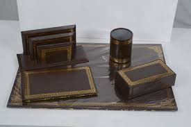 Sous main de Bureau Complet en Simili Cuir