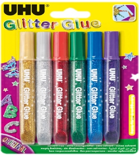 Glitter Glue Original 6x10 ml Young Créative