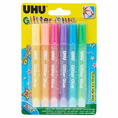 Glitter Glue Shiny 6*10 ml Young Créative