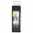 Stylos feutres Faber-Castell  4 par paquet Noir